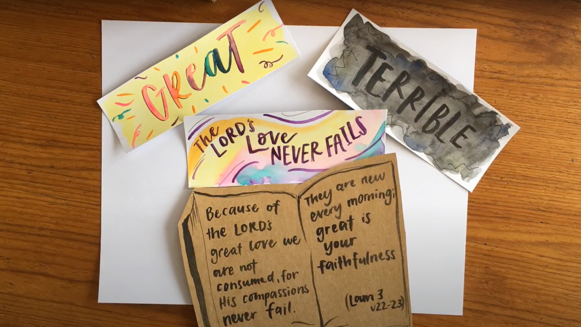 God's Love Never Fails: creative illustrated video