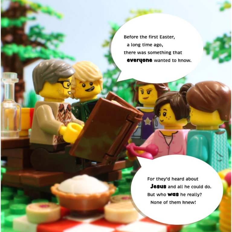 The Easter Story Brick by Brick book - LEGO Easter story - Page 1