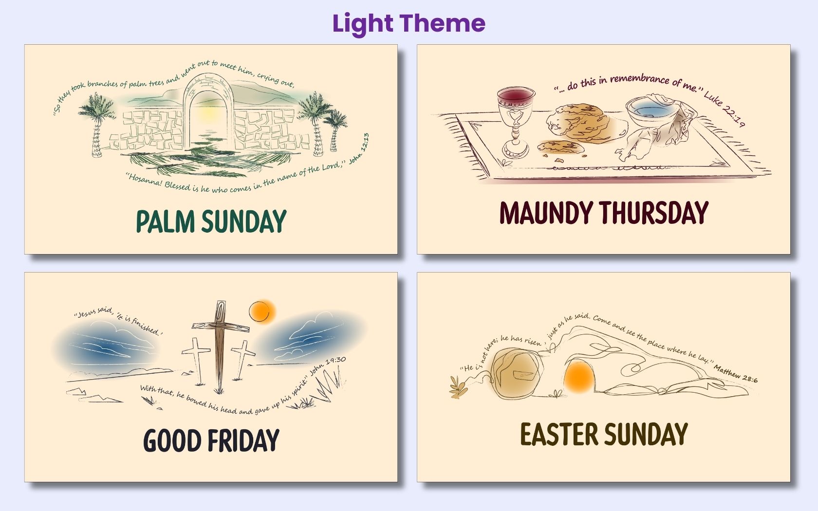 Easter Media Bundle Light Theme