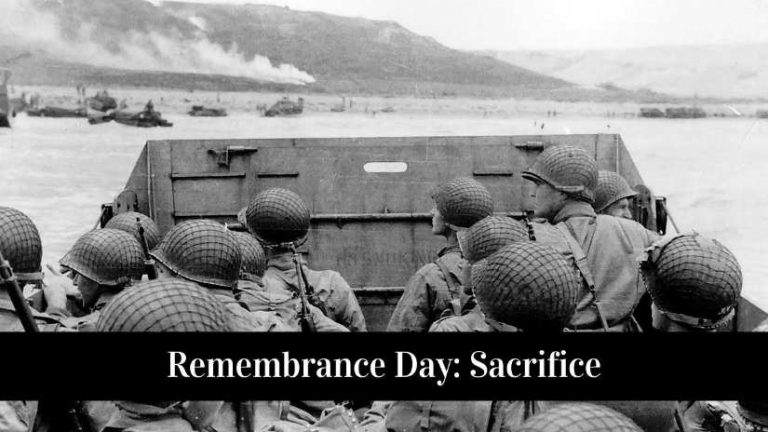Remembrance Day: Sacrifice