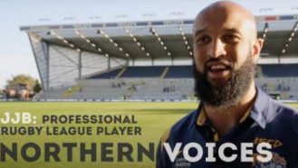 Video thumbnail for Northern Voices series episode JJB Professional Rugby Player