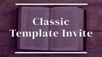 Customisable video thumbnail for Classic template invite