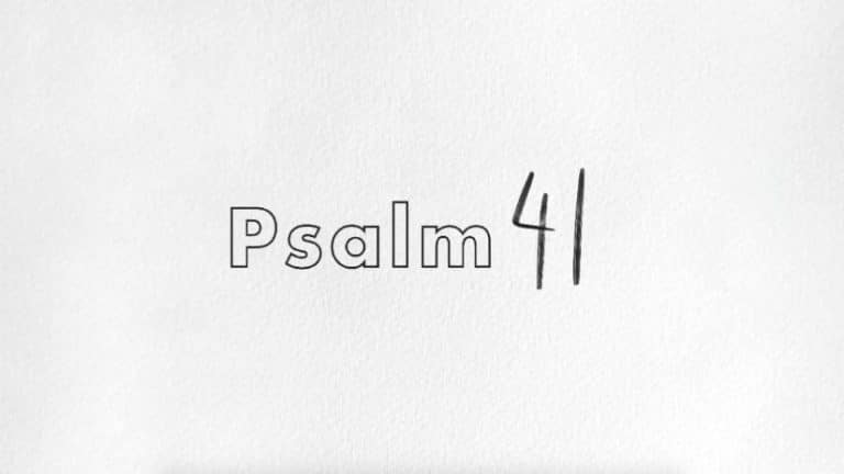 Psalm 41